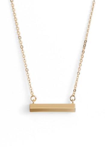 Women's Stella Valle Hexagon Shaped Bar Pendant Necklace