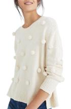 Women's Madewell Pompom Pullover Sweater, Size - Ivory