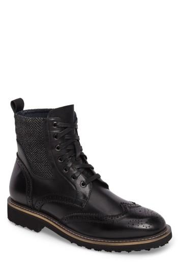 Men's Zanzara Farber Wingtip Boot M - Black