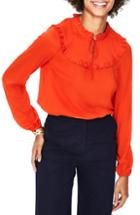 Women's Boden Betsy Ruffle Top - Red