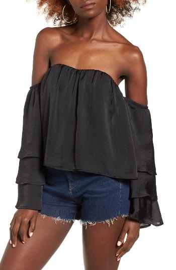 Women's 4si3nna Ruffle Off The Shoulder Top