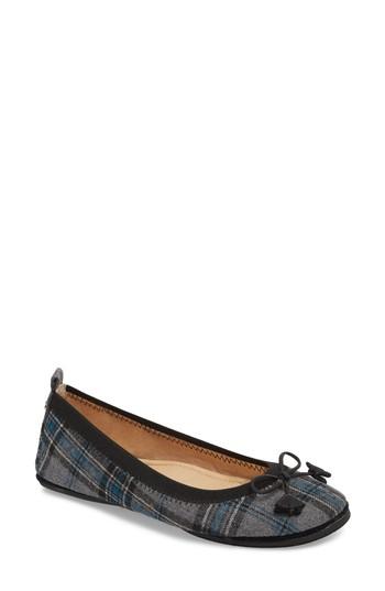 Women's Yosi Samra 'sandrine' Foldable Ballet Flat M - Grey