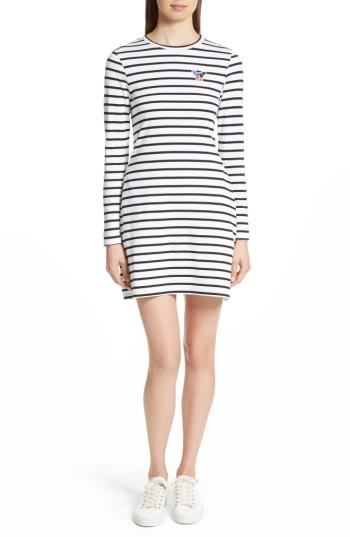 Women's Etre Cecile Scribble Dog Stripe T-shirt Dress