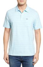 Men's Vineyard Vines Stripe Polo - Blue