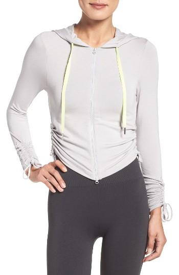 Women's Free People White Hot Hoodie - Metallic