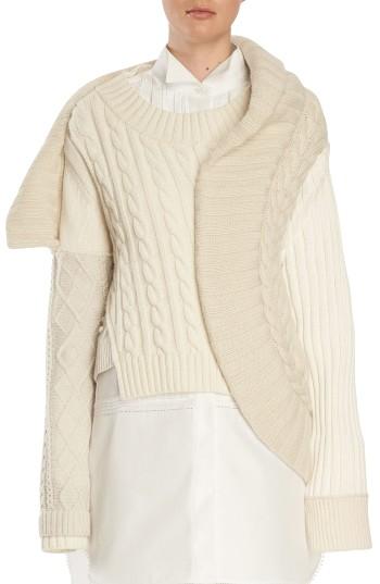 Women's Burberry Cashmere Cable Knit Sweater