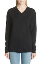 Women's Sofie D'hoore Wool V-neck Sweater - Black