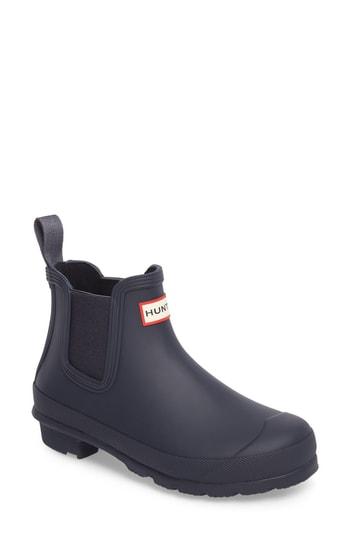Women's Hunter Original Waterproof Chelsea Rain Boot M - Blue