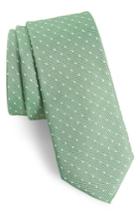 Men's 1901 Paseo Dot Silk Skinny Tie, Size - Green