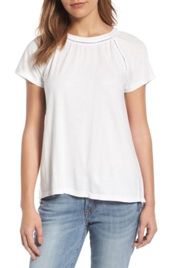 Women's Caslon Lace Back Swing Tee - White