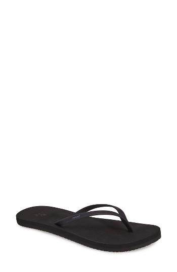 Women's Reef Bliss Nights Flip Flop M - Black