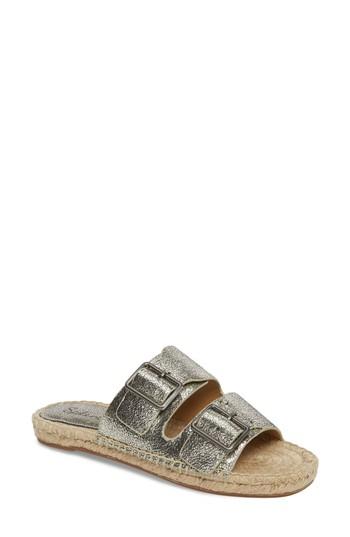 Women's Splendid Blake Buckle Espadrille Sandal M - Metallic