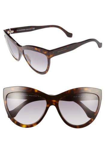 Women's Balenciaga 60mm Sunglasses - Havana/ Gold/ Smoke