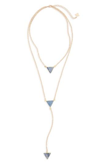 Women's Panacea Semiprecious Stone Layered Y-necklace