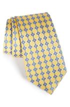 Men's Nordstrom Men's Shop Shamrock Silk Tie, Size - Yellow