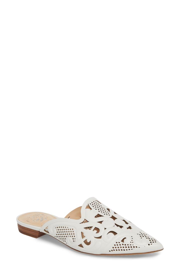 Women's Vince Camuto Meekel Pointy Toe Mule .5 M - White