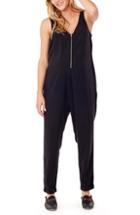 Women's Eliza J Cross Front Halter Jumpsuit (similar To 14w) - Black