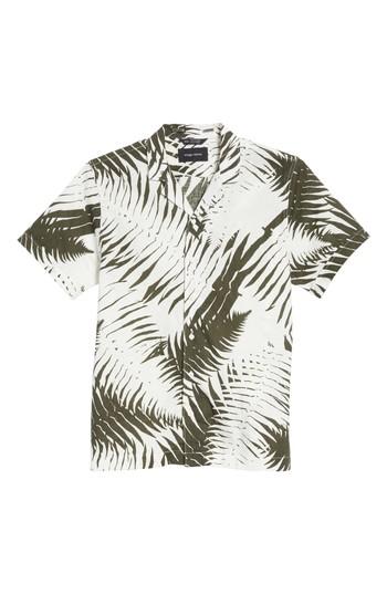 Men's Wings + Horns Sword Fern Print - White