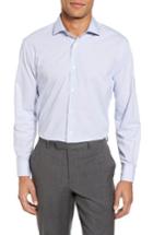 Men's Nordstrom Men's Shop Tech-smart Trim Fit Stretch Tattersall Dress Shirt