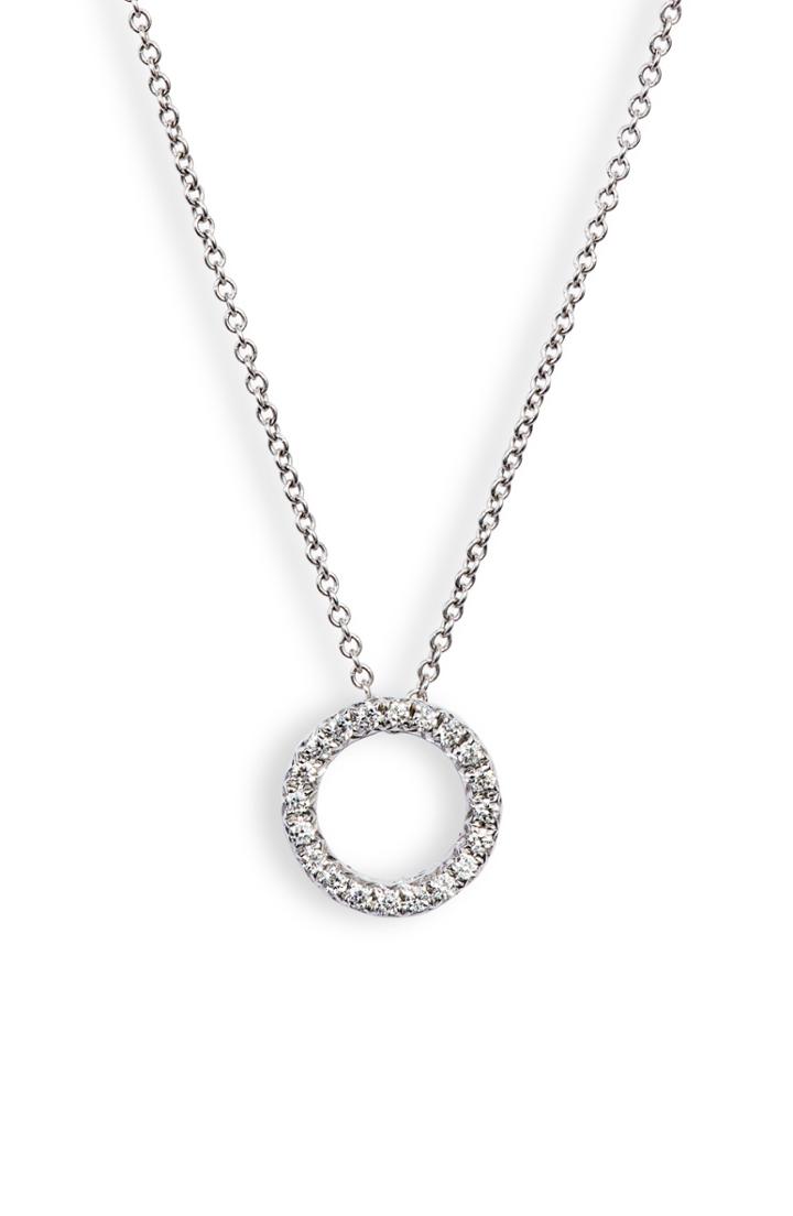 Women's Bony Levy 20th Anniversary Pave Diamond Circle Necklace (nordstrom Exclusive)