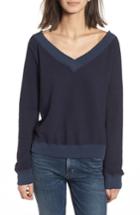 Women's N:philanthropy Mayer V-neck Sweatshirt - Blue