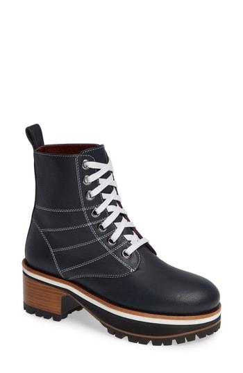 Women's Sies Marjan Jessa Combat Boot Us / 36eu - Purple