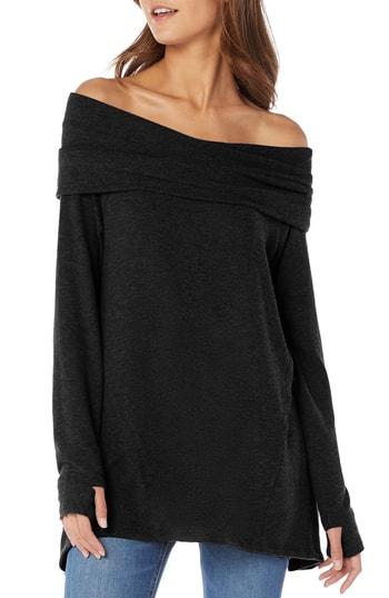 Women's Michael Stars Madison Brushed Convertible Swing Tunic Top