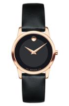Women's Movado Classic Museum Leather Strap Watch, 28mm