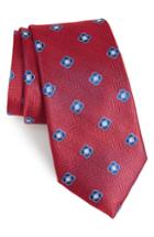 Men's Nordstrom Men's Shop Peter Neat Silk Tie, Size - Red