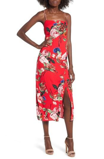 Women's Afrm Rain Midi Dress - Red