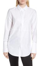 Women's Lewit Button Detail Poplin Shirt - White