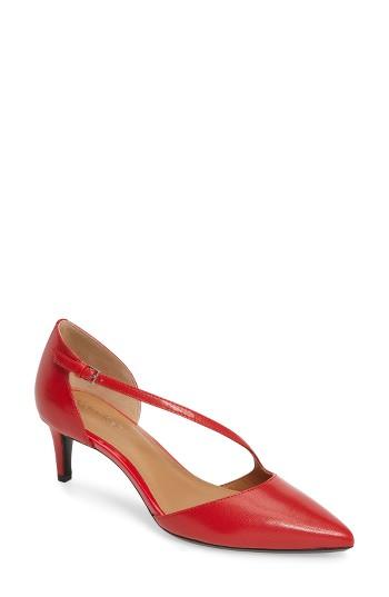 Women's Calvin Klein Page Pointy Toe Pump .5 M - Red