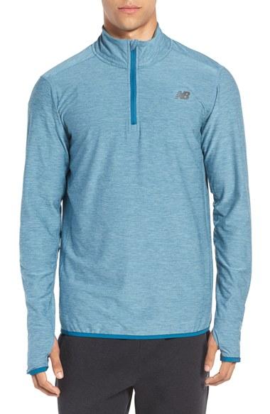 Men's New Balance 'transit' Quarter Zip Training Jacket