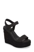 Women's Kendall + Kylie Grand Sport Espadrille Wedge Sandal .5 M - Black