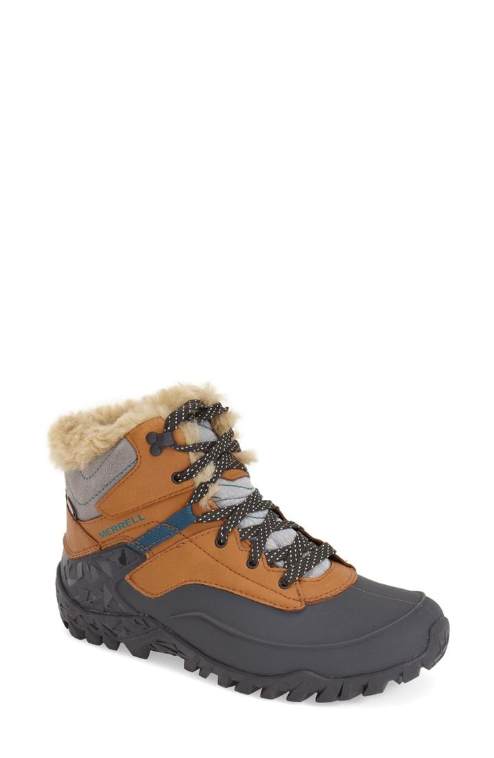 Women's Merrell 'fluorecein Shell 6' Waterproof Boot .5 M - Brown