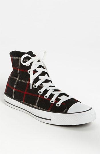 Converse Chuck Taylor All Star Plaid High Top Sneaker  Men  Black  Plaid 11 5 M