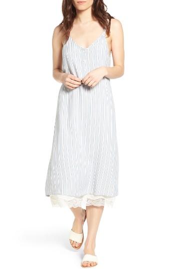 Women's Treasure & Bond Lace Trim Midi Slipdress