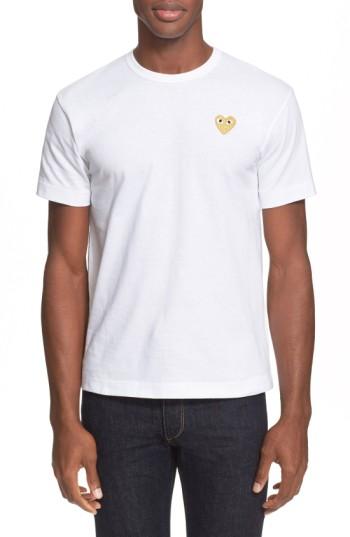 Men's Comme Des Garcons Play Crewneck T-shirt - Grey