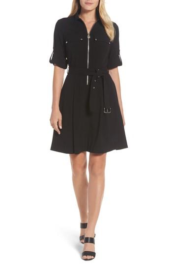 Women's Michael Michael Kors Shirtdress - Black