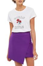 Women's Topshop Asymmetrical Miniskirt Us (fits Like 14) - Purple
