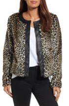 Women's Kut From The Kloth Courtney Faux Leopard Fur Jacket