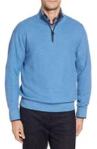 Men's Tailorbyrd Killona Tipped Quarter Zip Sweater, Size - Blue