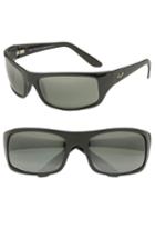 Men's Maui Jim 'peahi - Polarizedplus2' 67mm Sunglasses - Gloss Black / Neutral Grey