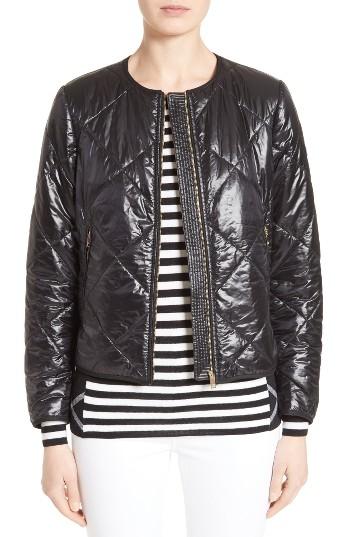 Women's Burberry Dovecote Quilted Tech Jacket - Black