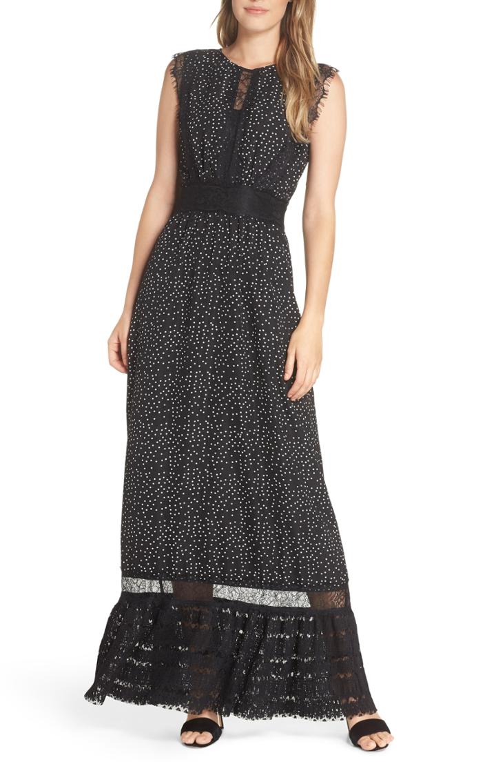 Women's Adelyn Rae Georgette Maxi Dress - Black