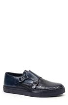 Men's Jared Lang Embossed Monk Strap Sneaker Eu - Blue