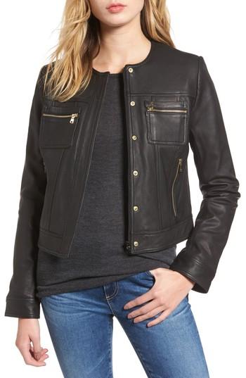 Women's Cole Haan Signature Crop Collarless Jacket