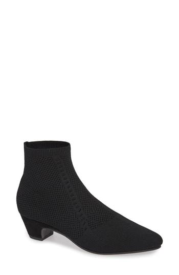 Women's Eileen Fisher Purl Sock Bootie M - Black
