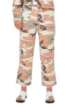Women's Topshop Sonny Camouflage Trousers Us (fits Like 0) - Metallic