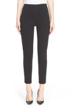 Women's St. John Collection 'alexa' Stretch Milano Knit Ankle Pants - Black